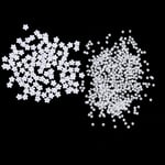 600pcs White Cute Flower Rhinestones Nail Art Decoration Resin Drill Nail Beauty