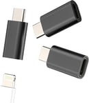 Adaptateur Lightning Femelle Vers Usb C Mâle Chargeur (Lot De 3) Pour Iphone 16 15 Pro Jack Pour Apple Type C Pr Pour Ipad Connecteur Voiture Accessoire Compatible Avec Samsung Galaxy S24 S2[X1490]