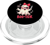 Adorable Boo-Tox Halloween Pun Fantôme Amusant Motif effrayant PopSockets PopGrip pour MagSafe