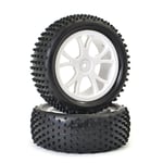 FTX Vantage Front Buggy Tyre Mounted On Wheels (Pr) - White FTX6300W