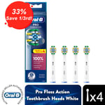 Oral-B Pro X-Filaments Power Toothbrush Refill Replacement Heads, Pack of 4