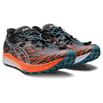 Asics Femme Fuji Speed Trail Running Shoe, Black/Nova Orange, 39.5 EU