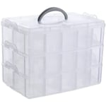 Multi Layer Storage Box with 30 Adjustable Compartments K9L16077