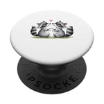 Valentines Day Racoons Love Animal Cute Mens Womens Kids PopSockets Adhesive PopGrip