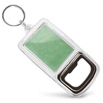 Acrylic Bottle Opener Keyring - Green Science Atom Print Chemistry Physics  #452