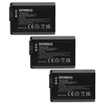 EXTENSILO 3x Batterie compatible avec Sony Cybershot DSC-RX10M3, DSC-RX10 IV, DSC-RX10 Mark 4 appareil photo, reflex numérique (1050mAh, 7,4V, Li-ion