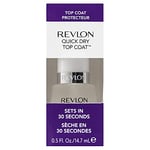 Revlon Vernis à Ongles Top Coat, Séchage Rapide, Finition Brillante et Transparente (14,7ml)