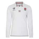 Umbro Kids England RWC2023 Home Long Sleeve Shirt White 13 Years