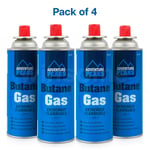 4x Butane Gas Bottles Canisters For Portable Stoves Heaters Cookers Blow Torch