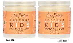 2 X Shea Moisture Kids Braiding Jam Coconut & Hibiscus 5.5 oz /156g