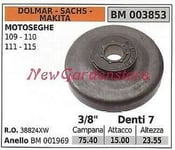 Pignon DOLMAR Moteur De Tronçonneuse 109 110 111 115 3/8" Dents 7 003853