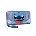 Disney Lilo et Stitch Tongue-Portefeuille Essentiel, Bleu, 19 x 10 cm