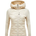 Peak Performance Helium Down Hybrid Hood Dunjakke Dame - Beige - str. XL