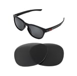 NEW POLARIZED BLACK REPLACEMENT LENS FOR OAKLEY PITCHMAN R SUNGLASSES