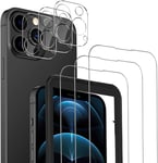 Verre Trempé Iphone 13 Pro Max 3 Pièces Protecteur D'écran Et 3 Pièces Caméra Arrière Protecteur 9h Dureté Film Protection Écran Iphone 13 Pro Max