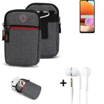 Holster + earphones for Samsung Galaxy A32 Belt Pouch