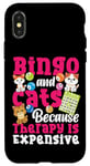 iPhone X/XS Bingo Player Cat Bingo And Cats Because Therapy Is Expensive Case