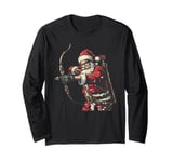 Santa Archery Shooting Sport Lover Christmas Archer Pajama Long Sleeve T-Shirt