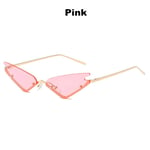 Sunglasses Cat Eye Sunglasses Female Tide Cross-Border Explosion Models Wild Colorful Sunglasses Street Shot Sunglasses Pink
