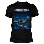 Elton John Unisex Adult Rocketman Based On A True Fantasy Cotton T-Shirt - L