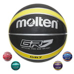 Molten BGR Ballon de Basketball coloré Noir Noir/Jaune Size 7