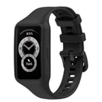 Rem för Huawei Band 7 / 6 Pro / 6 / Honor Band 6 Soft Silicone Black