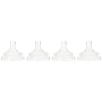 Philips Avent Lot de 4 tétines pour biberons Natural avec 4 trous pour les bébés de 6 mois et + (Modèle SCF044/27)