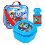 Thomas The Tank Engine Lunch Bag Insulated 3 Piece Set Boys Blue Childrens Kids