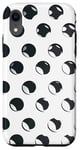 Coque pour iPhone XR Accessoire de protection contre les radiations Blanc à pois 5G