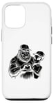 Coque pour iPhone 12/12 Pro Funny Cryptid Bigfoot Alien Love Valentine Monster Femme Homme