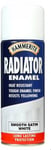 Radiator Aerosol Paint - Satin White - 400ml 5092847 HAMMERITE