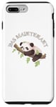 Coque pour iPhone 7 Plus/8 Plus Pas maintenant joli cadeau amusant avec panda endormi
