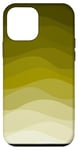 Coque pour iPhone 12 mini Dégradé simple jaune foncé vague