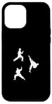 Coque pour iPhone 14 Plus Silhouettes de combattant de taekwondo Silhouette Taekwondo