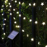 Solar String Lights, 29Ft/9M 60 LED Solar Star String Lights Warm White Solar Powered Fairy Lights Outdoor 8 Modes Waterproof Festival Lighting for Garden Patio Yard Home Wedding Party Decoration