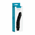 Rambo Realistic 7.5 Inch Black Deep Veined Vibrator Large 2 Inch Girth Sex Toy 