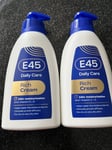 2x  E45 Daily Care Rich Cream With Vitamin C + E 400ml