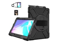 Estuff Defender Case - Baksidedeksel For Nettbrett - Robust - Silikon, Polykarbonat - Svart - 10.1" - For Samsung Galaxy Tab Active Pro