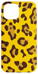 iPhone 15 Cute Yellow Leopard Print Costume For Kids and Toddlers Case