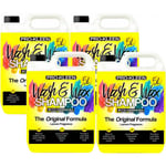 Wash & Wax Car pH Neutral Shampoo with Carnauba Wax - Lemon - 4 x 5L