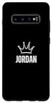 Galaxy S10+ King Jordan Crown - Custom First Name Birthday #1 Winner Case