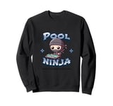 Pool Ninja Billiards Player Playing Billiard Ninja Sweatshirt