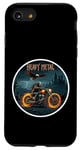 Coque pour iPhone SE (2020) / 7 / 8 Heavy Metal Thrash Hard Rock Horreur Rocker Tenue moto