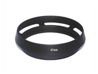 67mm Screw in Metal Tilted Vented Lens Hood for 67mm Filter thread - UK STOCK