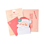 Talking Tables Kit Lettre de Noël au Père Noël pour enfants | Papier et enveloppes à envoyer au pôle Nord avec réponse | Activités de Noël amusantes, cadeau créatif