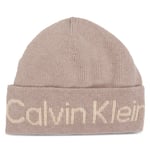 Mössa Calvin Klein Logo Reverso Tonal Beanie K60K611151 Beige