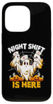 Coque pour iPhone 13 Pro L'équipe de nuit d'Halloween de l'infirmière Ghost Jack O Lantern est arrivée