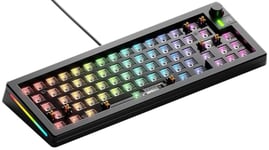 Glorious Gaming GMMK 3 Barebones : kit Clavier Gaming personnalisé, Clavier 65% mécanique, Joints modulaires, MX 5 Broches (Hot Swap), Mousse insonorisante, Plaque de Commutation alu, ANSI - Noir