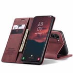 CaseMe Smart Magnet Flipdeksel Samsung Galaxy S23 FE - Burgund