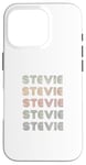 Coque pour iPhone 16 Pro T-shirt Love Heart Stevie Style grunge/vintage noir Stevie